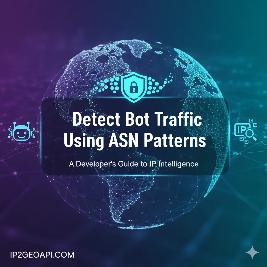 Detecting and blocking bot traffic using asn data in ip api